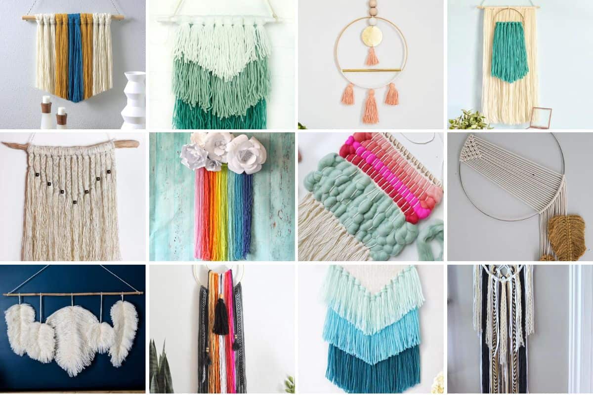 34 DIY Yarn Wall Hanging Crafts