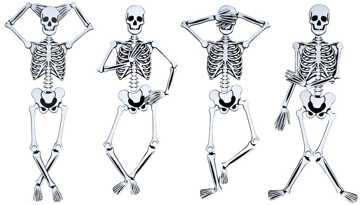 DIY Laser-Cut Halloween Skeleton Craft