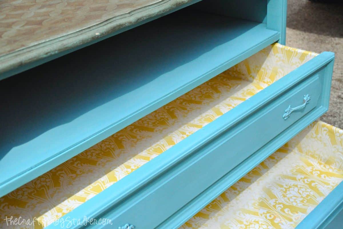 DIY Drawer Liner with Fabric
