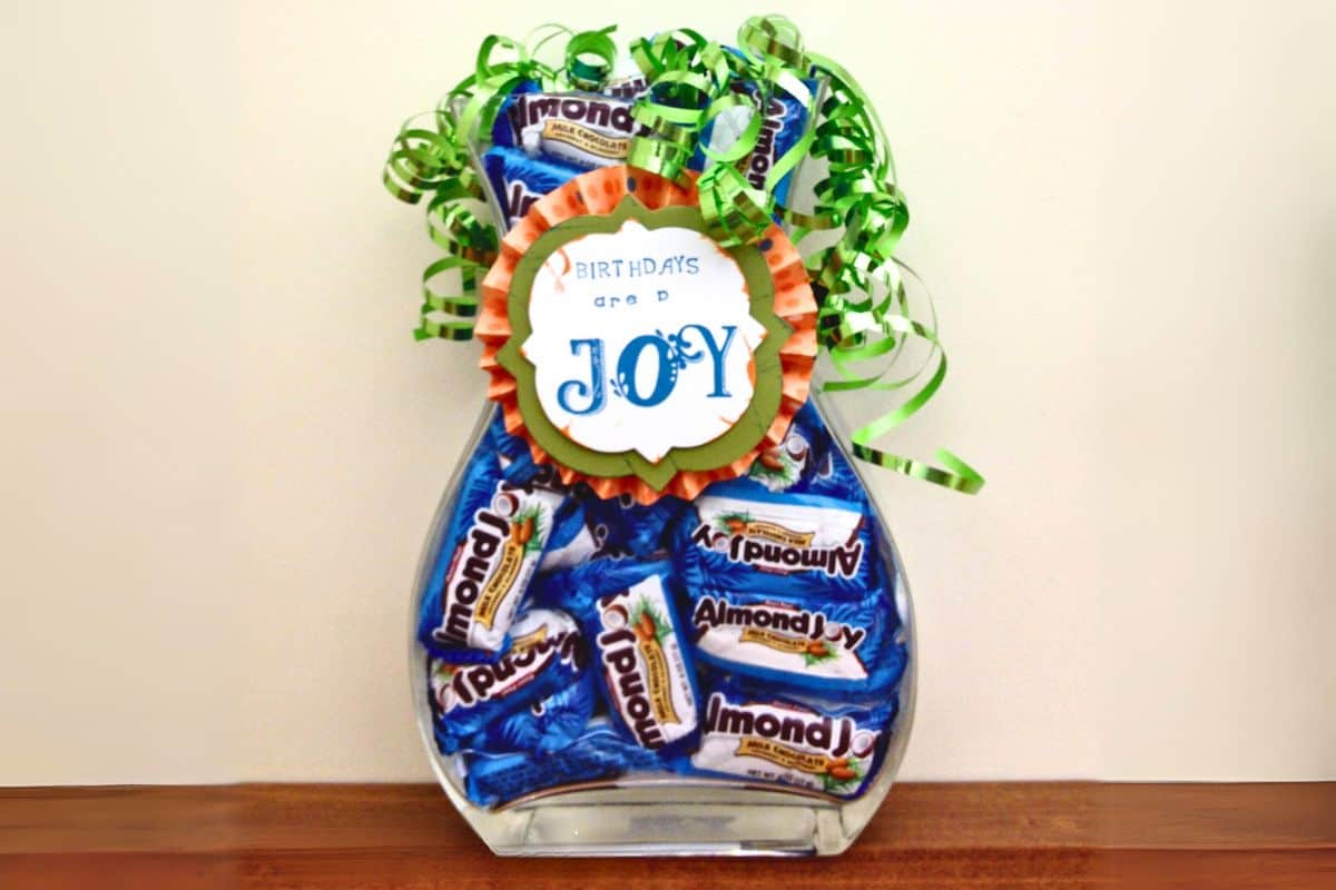 Birthday Candy Jar Handmade Gift