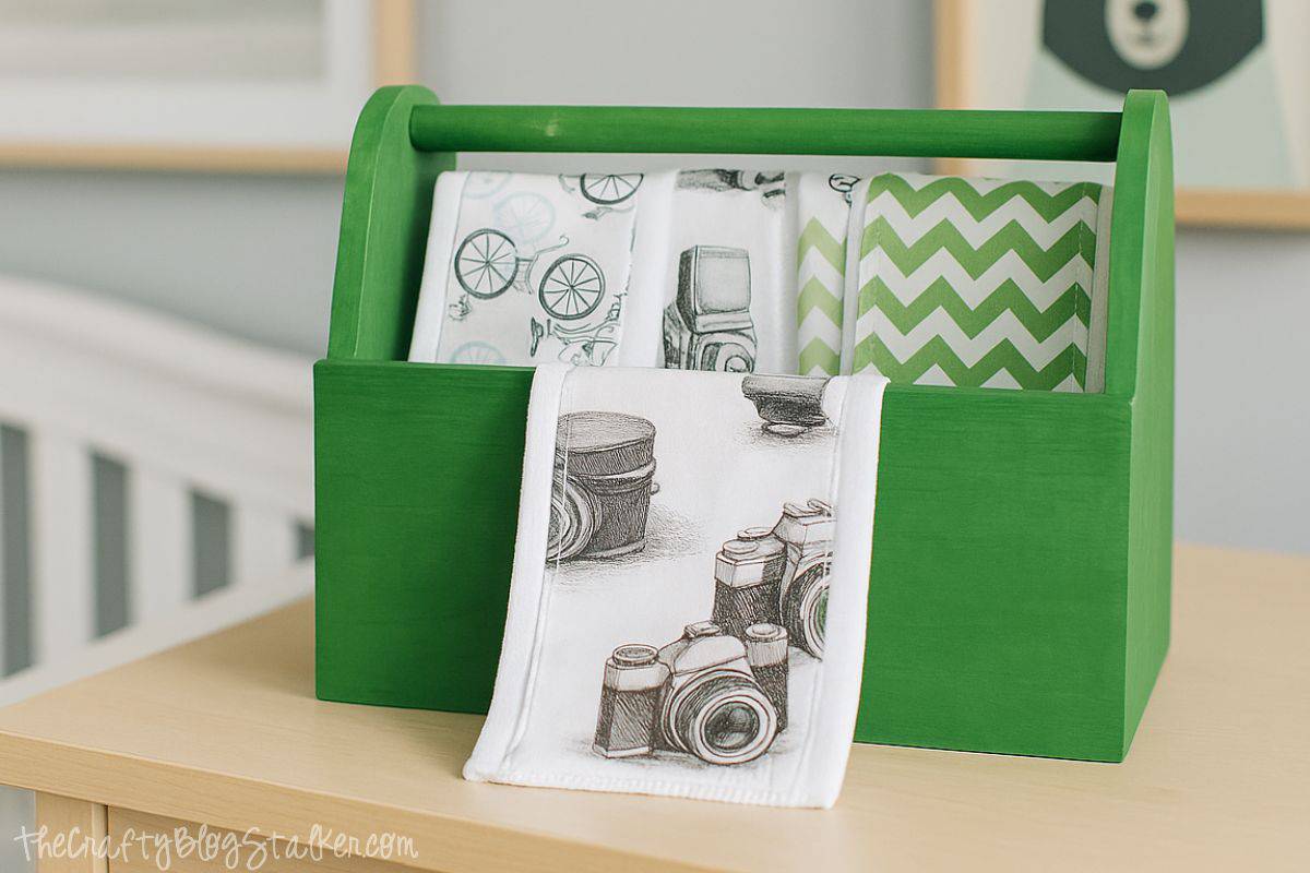 How to Sew Cloth Diaper Burp Cloths