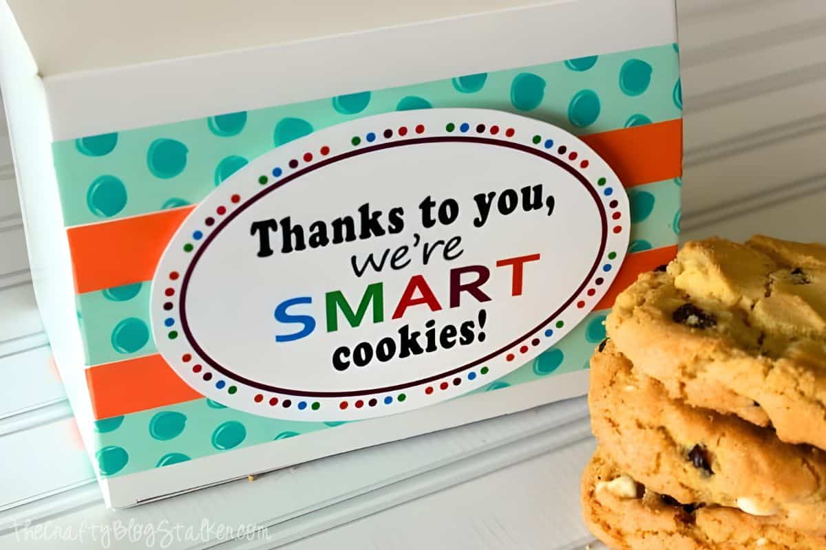 Smart Cookies Free Printable Teacher Appreciation Tags