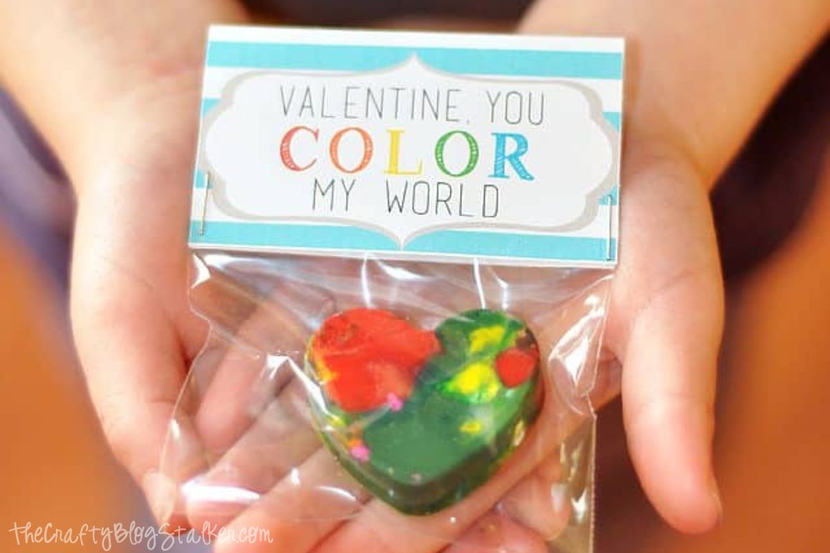 You Color My World Valentine Free Printable