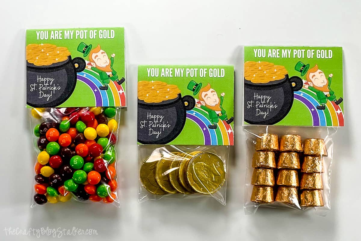Pot of Gold Printable Treat Bag Topper for St. Patrick's Day