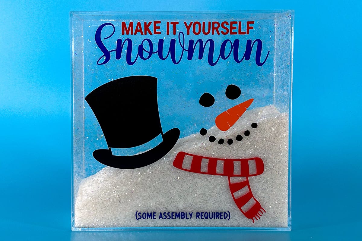 Shaker Snowman Decor with Cricut SnapMat