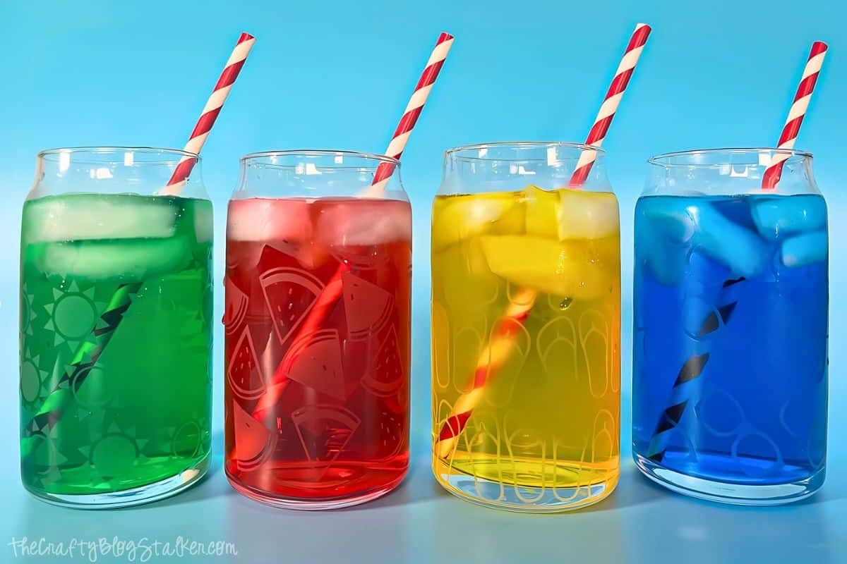 Summer Glassware: Glass Etching with Cricut