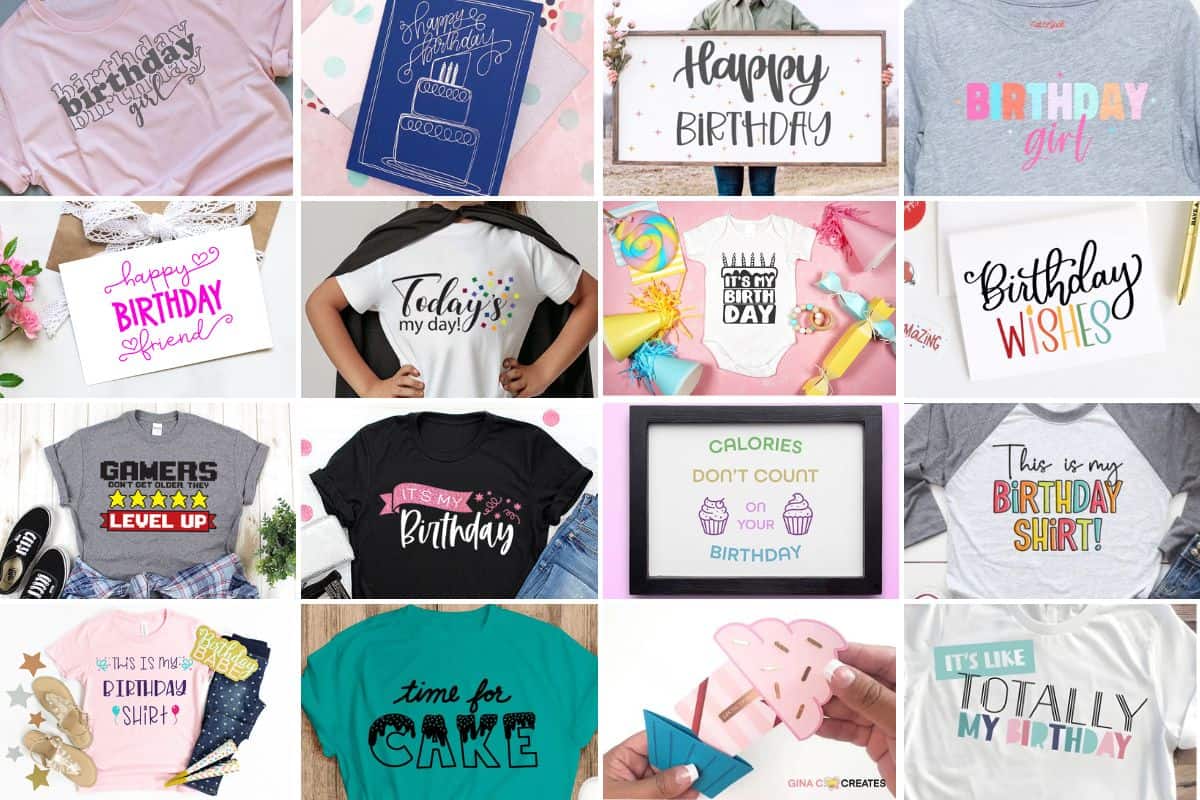 19 Free Birthday SVG Cut Files