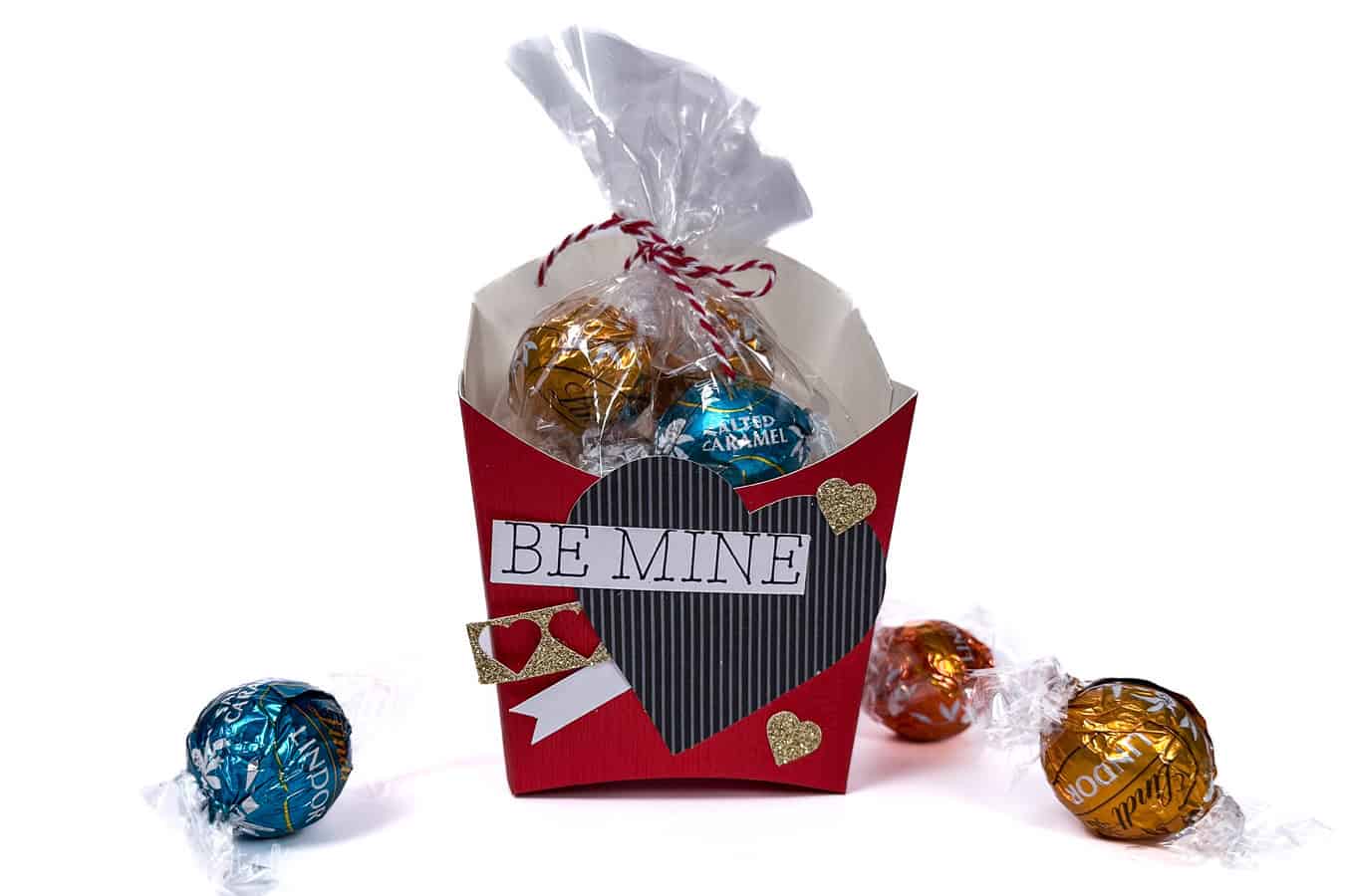 Make a French Fry Valentine Treat Box SVG