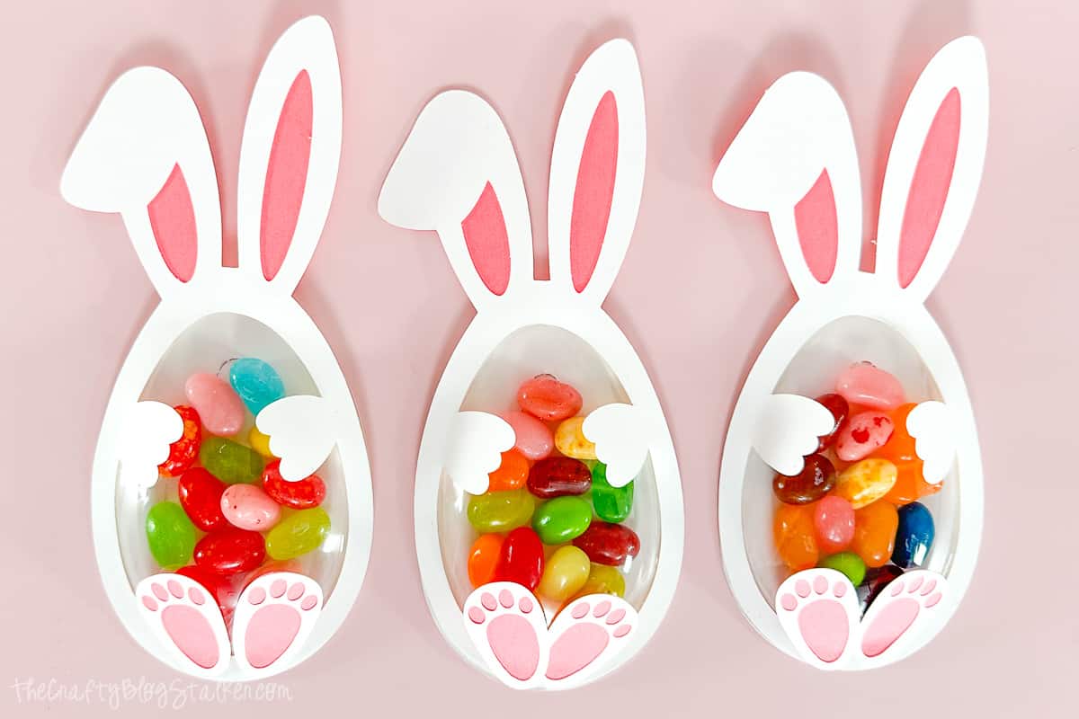 Easter Bunny Candy Holder with Free SVG