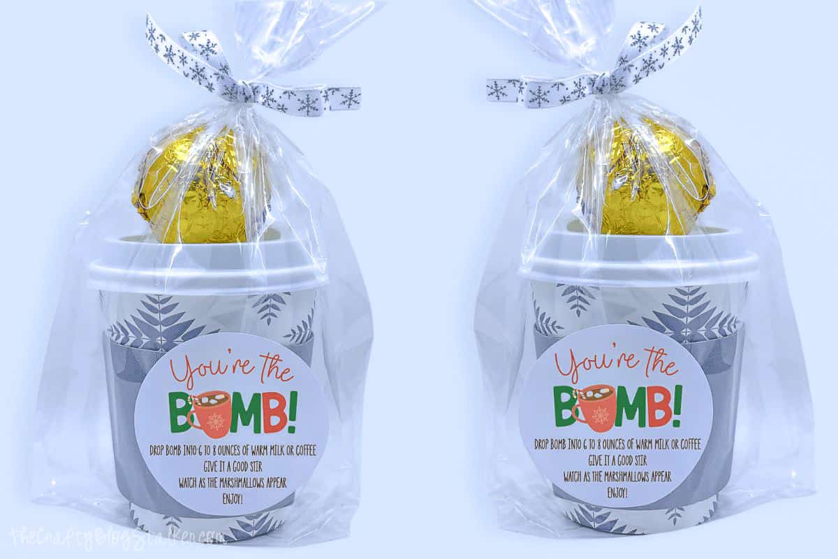 Hot Chocolate Bomb Gift with Printable Tags