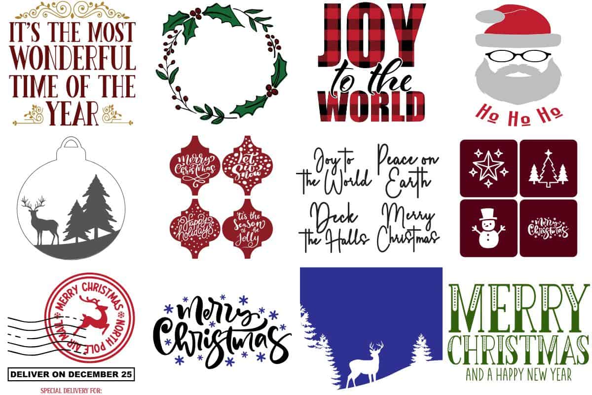 16 Free Christmas SVG Cut Files