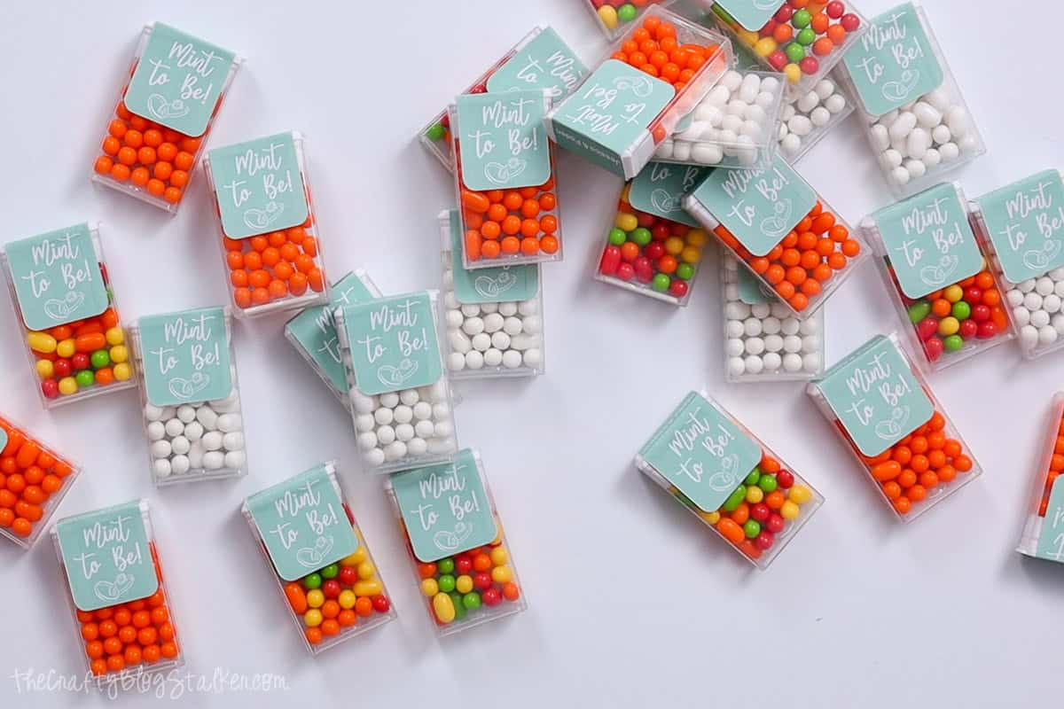 Mint To Be Tic Tac Labels for a Wedding